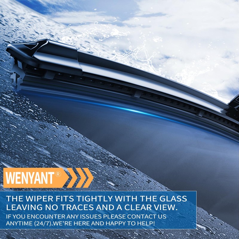 Wenyant 28"+26" Compatible with Ford C-Max 2013-2018 Front Windshield Wiper