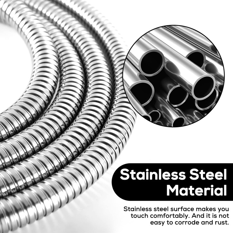 Shower Hose Extra Long Stainless Steel 118 Inches Handheld Shower