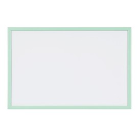MasterVision Pastel Collection Magnetic Dry Erase Whiteboard, Green Colored MDF Frame, 15.75" x 11.81"