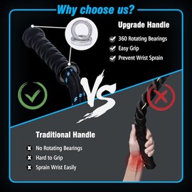 Supertrip Upgraded Weighted Jump Rope for Fitness Men Women Second Generation 360 Rotating Handles, 3.21LBS 3.38LBS 3.41LBS Polyester Heavy Skipping R