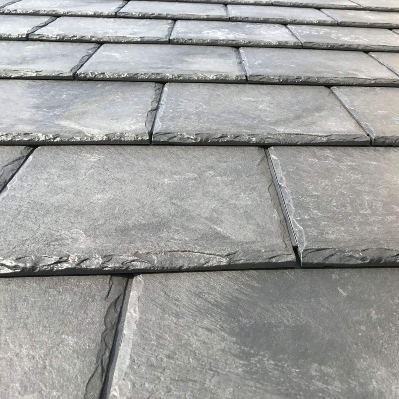 Brown Enviro Tile Slate Roof Lightweight Synthetic Plastic Roofing Conservatory