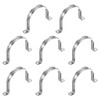 PATIKIL 90mm Rigid Pipe Strap, 8 Pcs 304 Stainless Steel