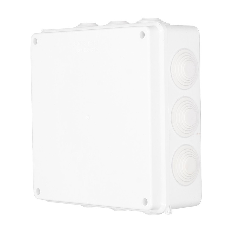 Electrical Junction Box 200x200x80mm IP65 Weatherproof Pre Drilled Electrical Enclosure