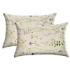 GABraden Microfiber Pillow Cases 2PCS,Floral Print Pattern Pillow Cover Set