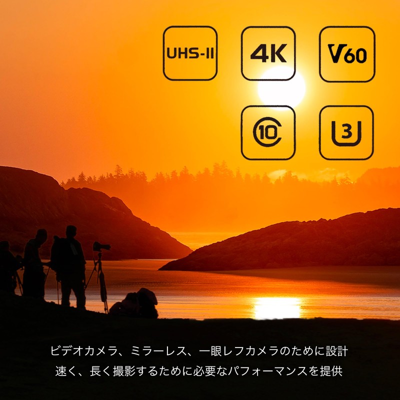 SUNEAST SDXC Card UHS-II V60 U3 4K UHD ULTIMATE PRO