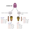 10PK TIG Gas Lens Alumina Nozzle Ceramic Cup 53N60 6#