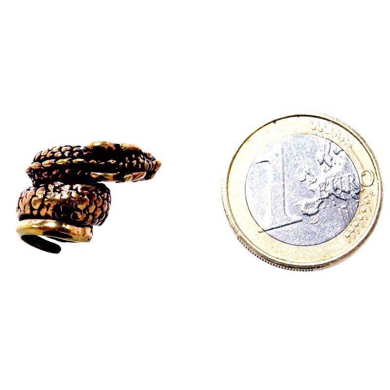 Kiss of Leather Dragon Beard Bead Bronze 8mm Inner Diameter,