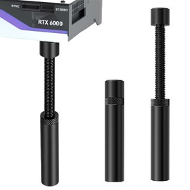 adspow 2 Pcs Graphics Card Holder GPU Holder 75-120mm Height Adjustable Aluminum Graphics Card Holder with Magnet