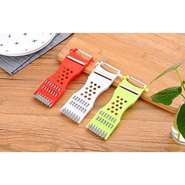 WOIWO 3 PCS (Mixed Color) Kitchen Utensils Multi - Function Potato Slicer Grater Cucumber Slicer Peeler