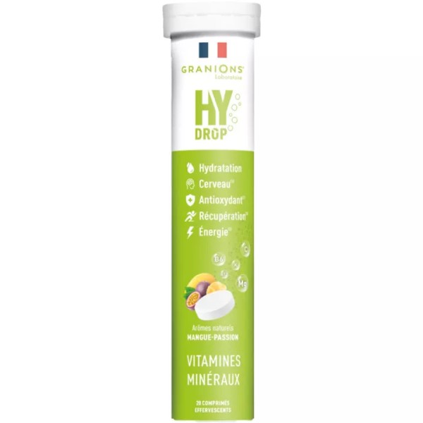 Granions Hydrop 20 effervescent tablets, Passion Mango