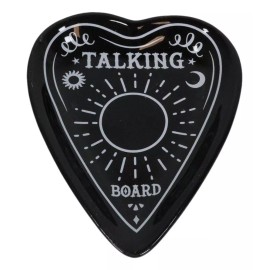 Ouija Talking Spirit Board Planchette Heart Bone China Trinket Jewelry Dish