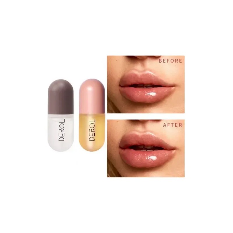 Lip Plumper Voluminizador Derol Incoloro Kit Día & Noche 2