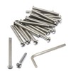iexcell 20 Pcs 1/4-20 x 2-1/4" Stainless Steel 304 Hex