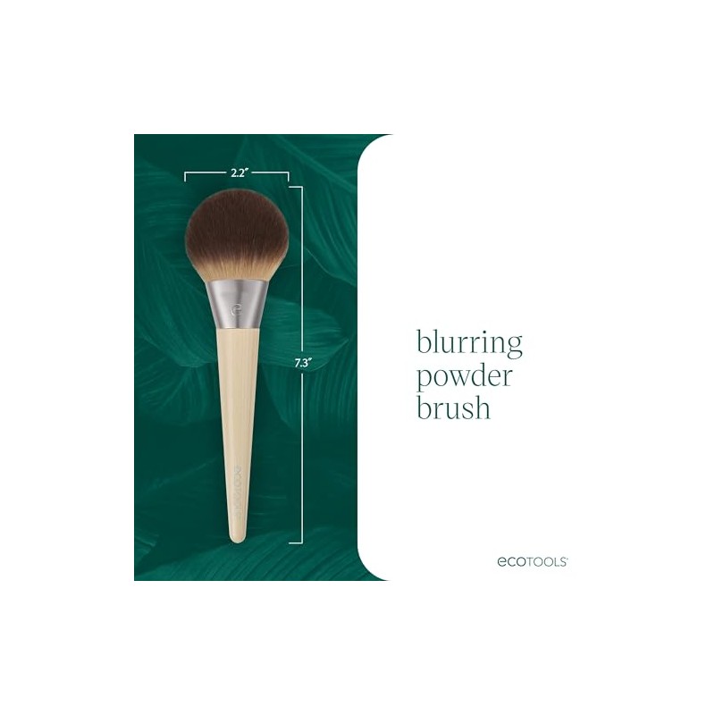 EcoTools Blurring Powder Makeup Brush, for Loose & Pressed Powder,