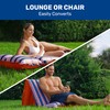 Aqua LEISURE Convertible Dual Lounge or Chair 76inx31in