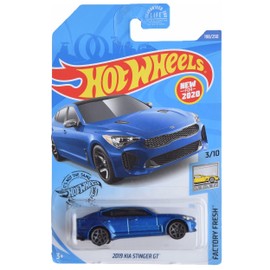 Hot Wheels 2019 Kia Stinger GT [Azul] 198/250 Factory Fresh 3/10