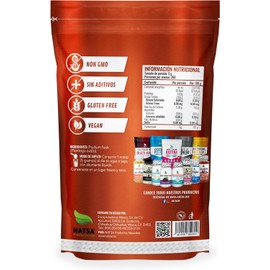 NATSA Psyllium Plantago Polvo 1 kg 200 Porciones 5 g por Toma