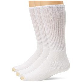 Gold Toe Men's Ultra Tec Performance Crew Athletic Socks, Multipairs, White (3-Pairs), X-Large