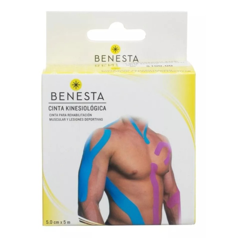 Benesta Cinta Kinesiológica Color Azul Benesta Color Rosa