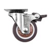 Set of 2 ZONADAH Caster Wheels 1.5 Inch Swivel Plate
