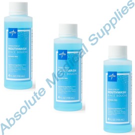 Medline *3-Bottles* Medline Sparkle Fresh Alcohol-Free Mouthwash 4.0 Oz CTR000413
