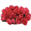 (Mikishin) 50 Pcs Artificial Roses 3cm Bouquet Rose Rose Wedding