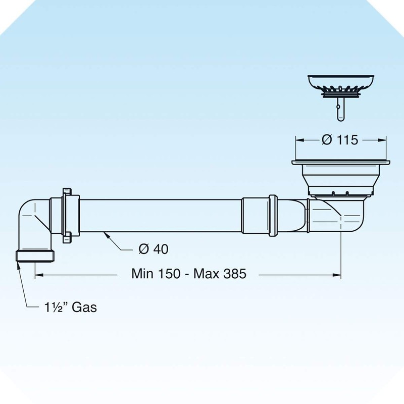 Universal Bathroom Sink Strainer Space Saving Sink Strainer