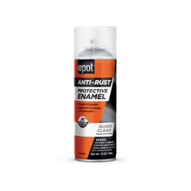 U-POL Anti Rust Protective Enamel Spray, Long-Lasting & Durable Vehicle Spray Paint With Anti-Fade Technology, Gloss Clear, 10 oz