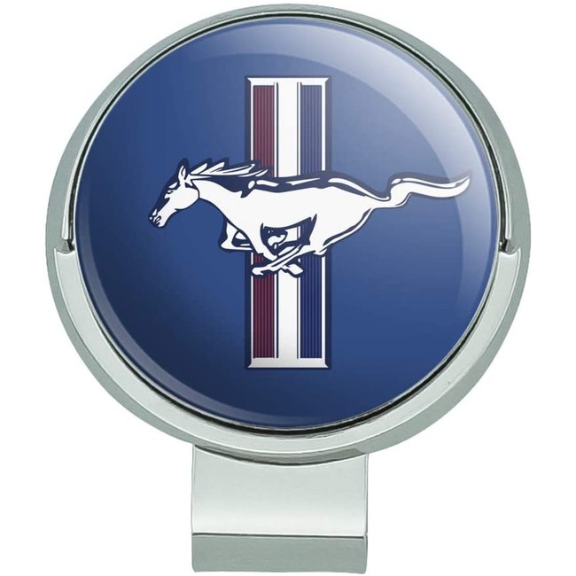 GRAPHICS & MORE Ford Mustang Logo Golf Hat Clip with Magnetic Ball Marker