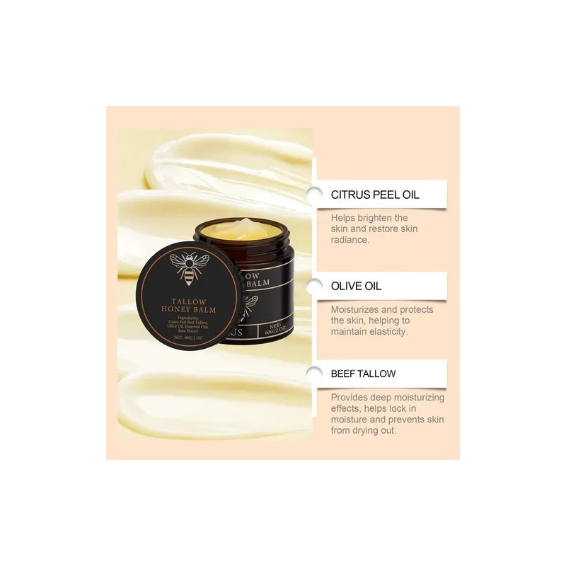Bálsamo Facial Y Corporal Con Sebo Y Miel D