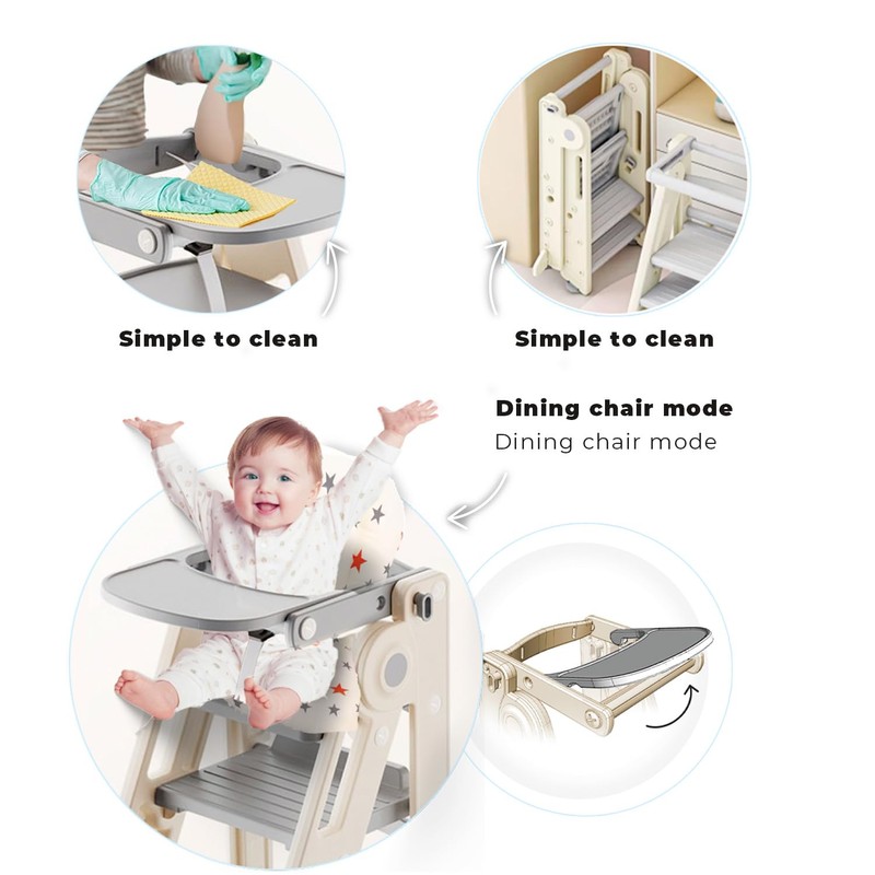 Kids' Step Stools - 2 in 1 Toddler Tower