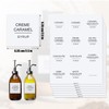 AIEX Coffee Syrup Labels, 84pcs Waterproof White Minimalist Coffee Syrup