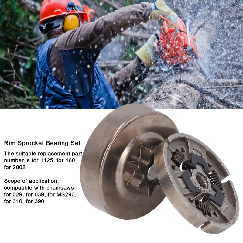 Rim Sprocket Bearing Set Iron Material Wear Resistant Chainsaw Replace