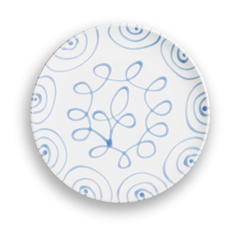 Gmundner Ceramics - Meat Plate Diameter 25 cm Mottled Blue