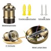 Urcianow Antique Brass Ceiling Pendant Light with E27 Socket and