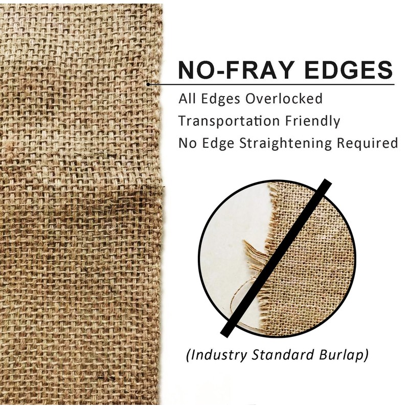 Butarfe 40" x33 Feet Gardening Burlap Roll, Natural Burlap Fabric,