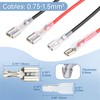 Non-insulated Female Spade Quick Splice Crimp Terminals 6.3mm, Complete Set
