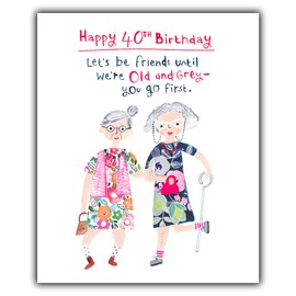 40th Birthday Card For Her. Funny 40th Birthday Card For Her, Friend 40th Birthday Card, Happy 40th Birthday Card, Birthday Card 40, Female 40th Birthday Card