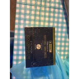 DERMORA Eye Mask Golden-glow for Dark Circles and Puffiness 50 PAIR  Anti Aging Collagen