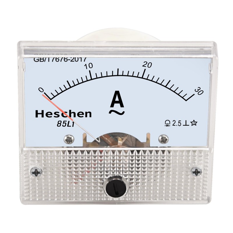 Heschen 85L1-30A Rectangle Panel Mounted Current Meter Ammeter Tester, AC