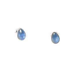 Art Gecko KYANITE KYST0610172 925 Sterling Silver Teardrop Blue Gemstone Stud Earrings 5x7mm Gemstone Kyanite, Gemstone, No Gemstone