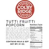 Colby Ridge Tutti Fruiti Gourmet Craft Popped Gluten Free Popcorn