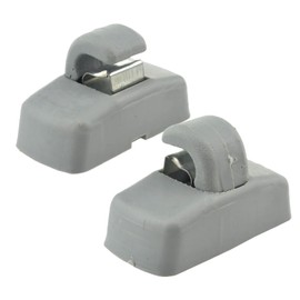 UpAmcarker 3B0857561 2Pcs Sun Visor Clip Hook Bracket Gray Compatible with Passat Golf Polo Seat Skoda 2000-2019