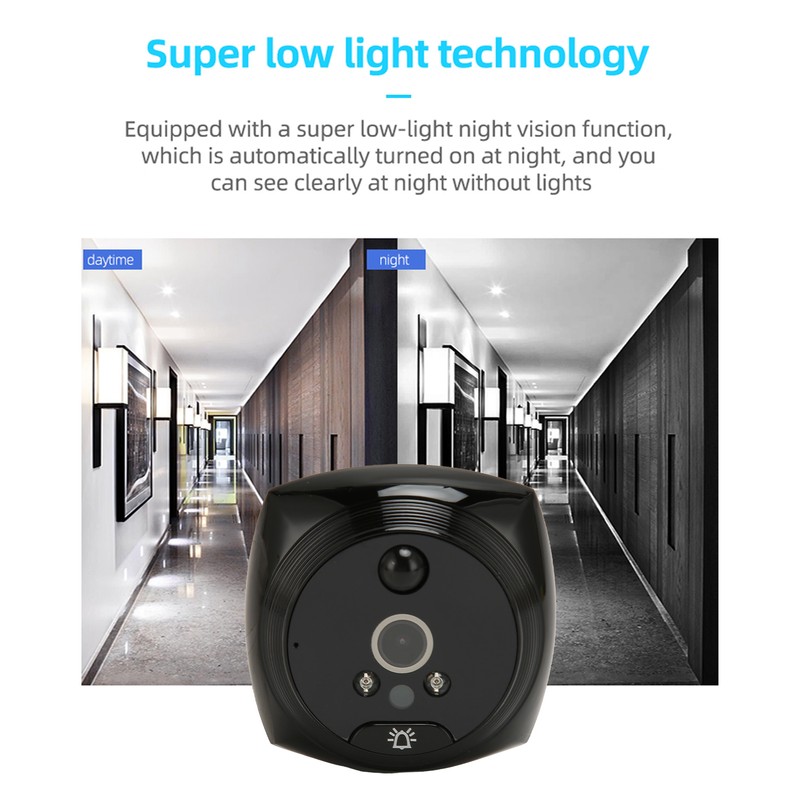 Digital Peephole Doorbell Camera 4.5 Inch Color Screen Night Vision