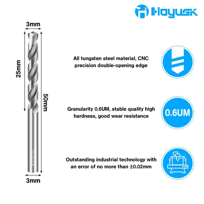 3mm Drill Bits Solid Carbide Drill Bits, Metric Drill Bit