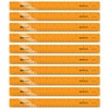EAI Education 12" ShatterProof Ruler 1/8" Scale: Orange - Set