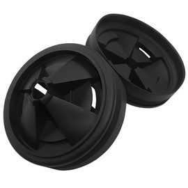 Cionyce 2 Pcs Garbage Disposal Splash Guards, EPDM Rubber Drain Insert for InSinkErator Evolution Series 3 3/8 Inch QCB-AM Sink Baffle - Removable Quiet Collar Drain Plugs and Strainer Parts