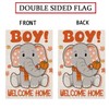 Fall Garden Flag Welcome Baby Boy Aumtumn Seasonal Flags for