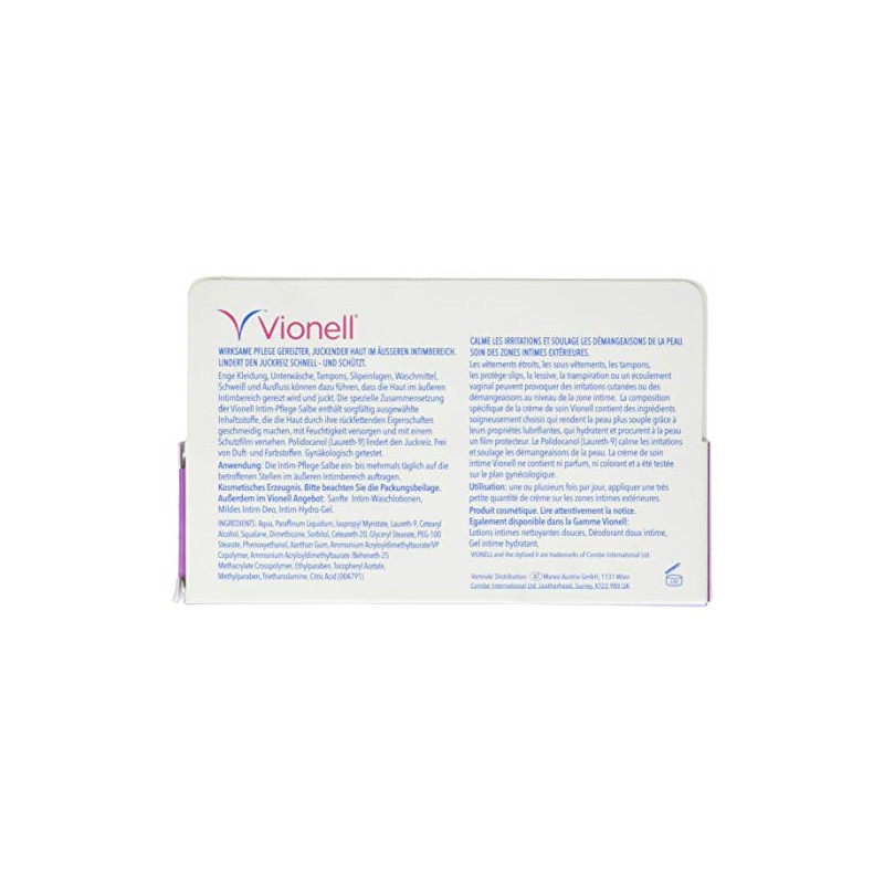 VIONELL Care Ointment - Intimate Hygiene for Women - Cream