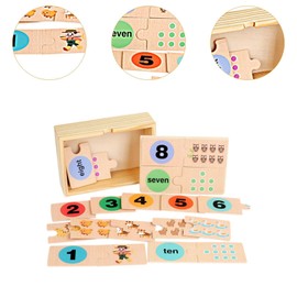 F Fityle Number Puzzle Math Manipulatives Gifts,Learning Numbers Puzzles,Math Games for Kids,Counting Toys for Ages 3 and up Preschool